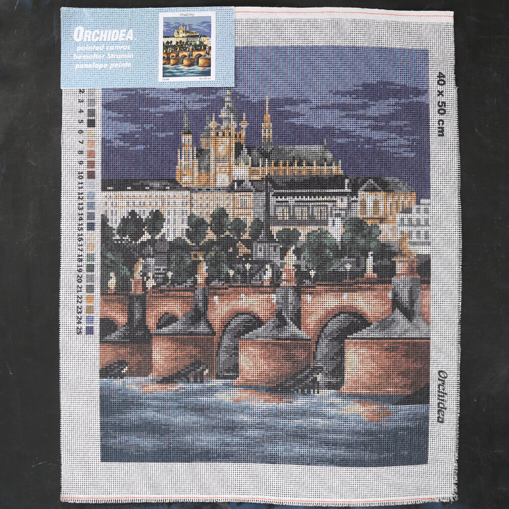 Orchidea 40x50 cm Hradcany Baskılı Goblen 2504M